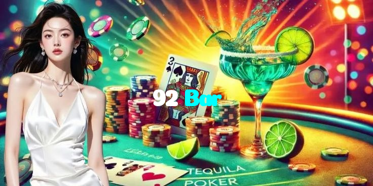 92 Bar casino presented on mobile device in Pakistan with slots and live games